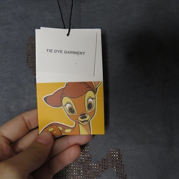 Zara Disney Tie Dye‎ Rhinestone Bambi T-Shirt sz 11-12 - Picture 4 of 9